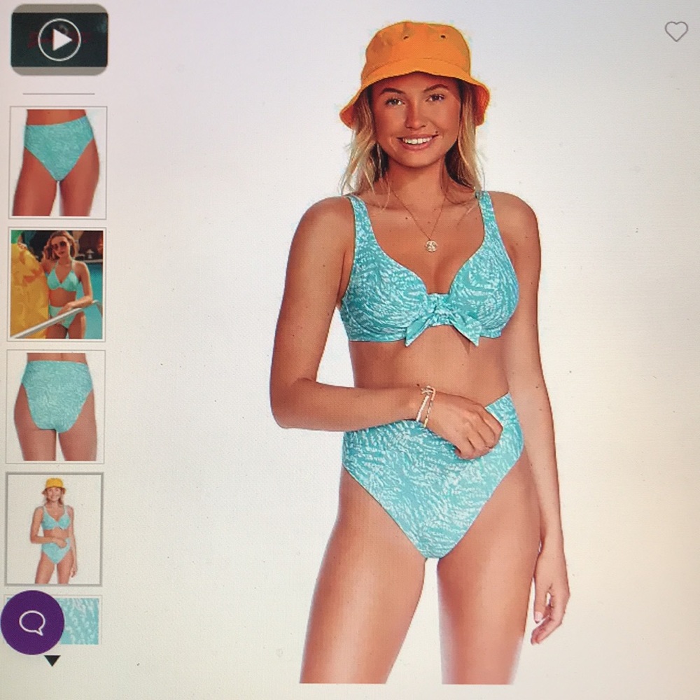 Bare Necessities brand Camio Mio: Marina Animal Plunge Bikini Top